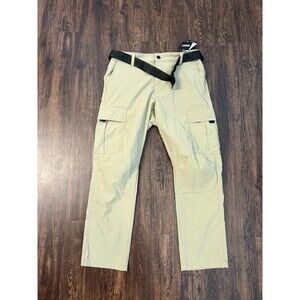 DKNY Belted Tech Cargo Pants Mens Sz 34x29 Stretch Khaki NWT